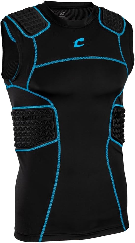 Champro Bull Rush Compression Jersey Adult, XL, Black