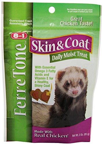 8 In 1 Ferretone Skin And Coat Daily Moist Treat, Chicken, 3-Ounce