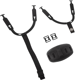 調整可能なヘルメット下顎バンド 通気性イヤーフック付き着脱簡単 アイスホッケー フットボール 工事用ヘルメット対応 性向上のユ