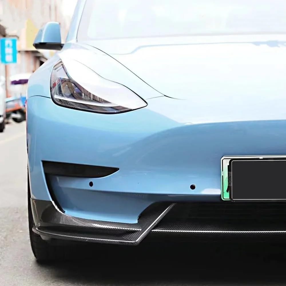 Uniwersalny spoiler Do Tesla Model 3 Y Sedan Lower Bumpers | 2017-2023 Blade Splitter Dokładka przedniego zderzaka
