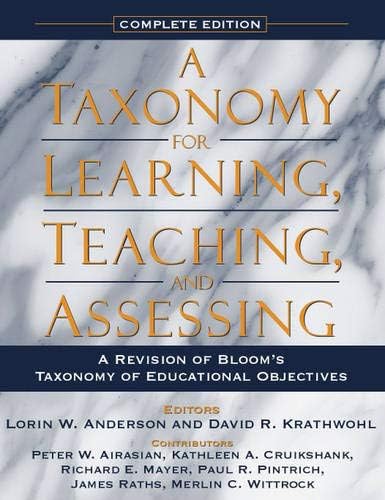 Taxonomy For Learning Teaching And Assessing A A Revision Blooms ...