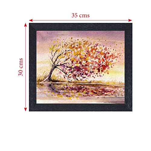 Image of Amazon Brand - Solimo Windy Day Painting with Frame