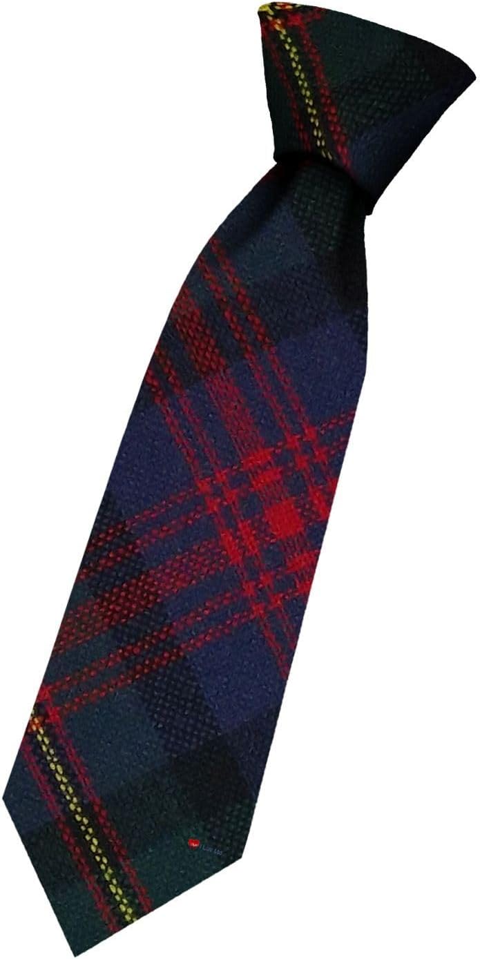 I LUV LTD Boys All Wool Tie Woven And Made in Scotland in Logan and MacLennan Modern Tartan