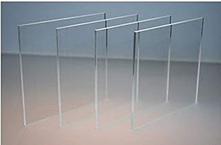 BIGIMALL Acrylic sheet 3mm Transparent 6"x6" Pack of 4 pcs for glass painting High Gloss (3mm, 6x6, Transparent/Clear) Price In India