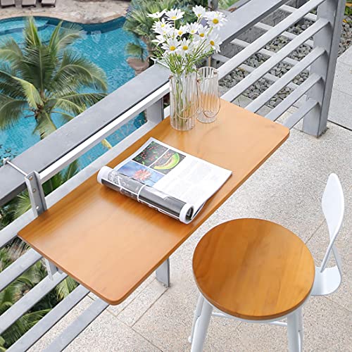 Table murale pour balcon et terrasse gain de place support blanc