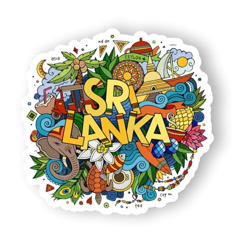 Image of Sri Lanka Acrylic Fridge Magnet - UV Textured Printed, Stylish Multicolor Magnet for Fridge, Wardrobe & Metal Surfaces, Pack of 1 (Sri Lanka)