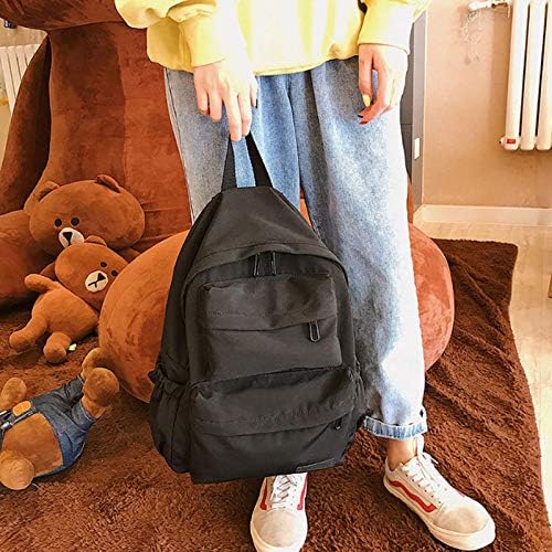 Van Caro Oxford School Backpack Large College Backpack Casual Bookbag Laptop Backpack Computer Bag Travel Daypack for Girls Boys Teens,Black