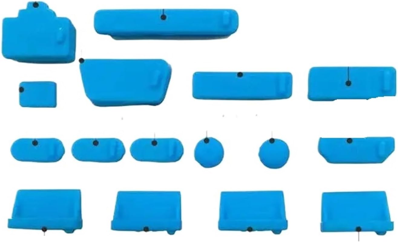 10 Set Universal Silicone Anti Dust Plug Cover Stopper Laptop Dustproof USB Port HDMI(Blue)