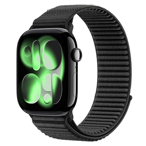 Apple Watch�p�X�|�[�c���[�v�o���h 38mm 40mm 41mm 42mm 44mm 45mm 46mm 49mm ���f�B�[�X �����Y �L�k������ �ʋC�� �\�t�g Nlyon �ґg�X�g���b�v iWatch Series 11 10 9 8 7 6