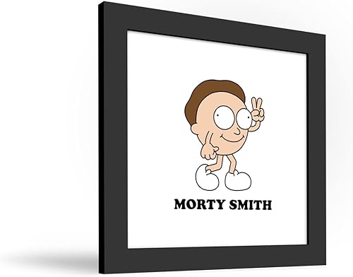 Miniatura 2 de Trends International Gallery Pops Cartoon Network Rick and Morty - Póster de pared de Morty Smith Big Head, 12 x 12 pulgadas, versión enmarcada en