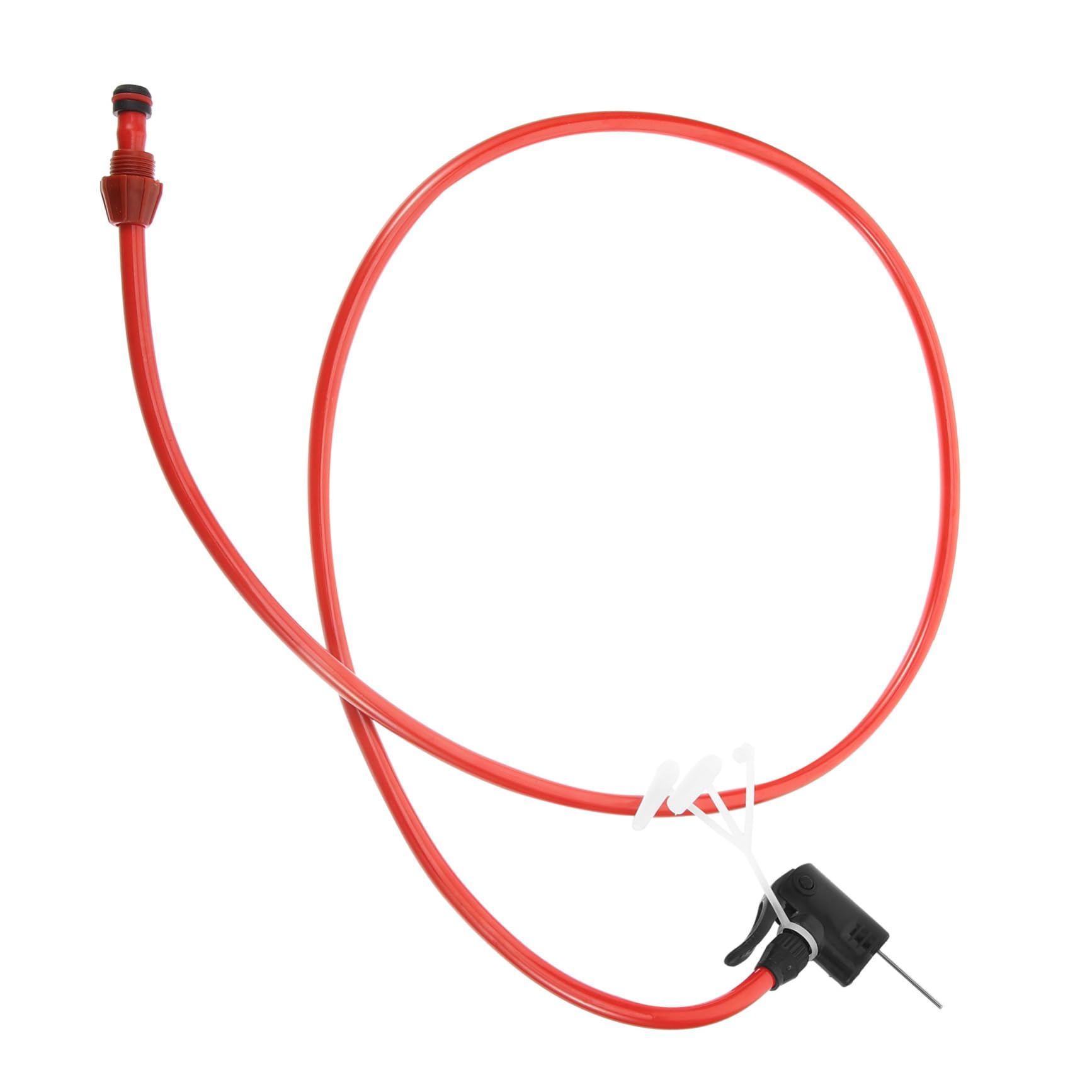 Alomejor Kit De Tube De Pompe à Vélo Avec Tuyau Flexible, Connecteur De Valve à Aiguille, Accessoires De Gonflage Portables Et Universels