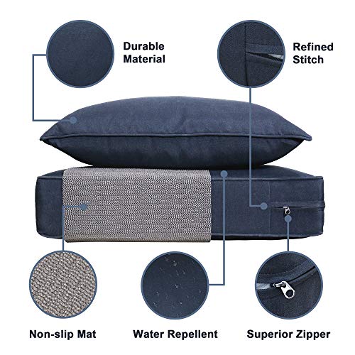 Sewker CC Outdoor Chair Cushion, 24X24 Deep Seat Patio Furniture Replacement Cushions Set thumb #3