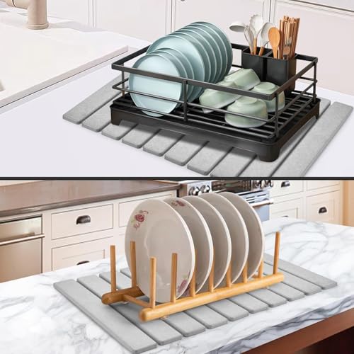 Alfombrillas de cocina absorbentes para secar platos duraderas y sostenibles 8
