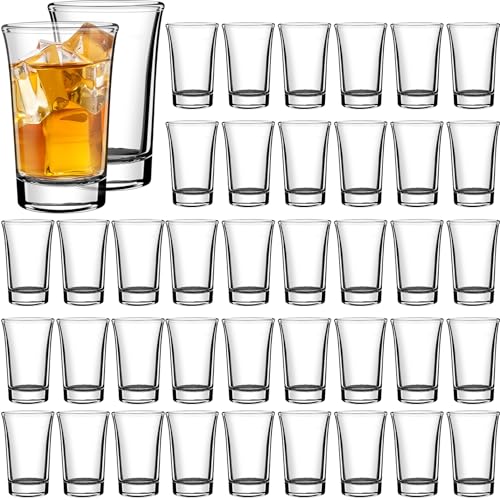 Xvvirnt 1.5 Ounce Shot Glass Bulk with Heavy Base,40 Pack