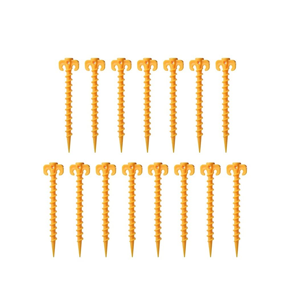 15 sztuk 20CM Heavy Duty akcesoria do namiotów śledzie do namiotu kołki do namiotu szpilki gwoździe do namiotu kołki w kształcie śrub na piknik kempingowy (1) (1)