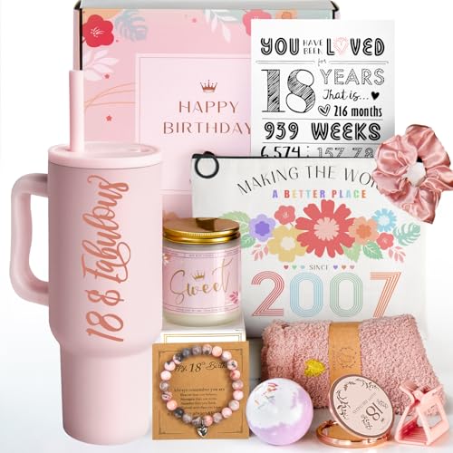 18th Birthday Gifts for Girls - 18 Year Old Girl Birthday Gifts - Happy 18th Birthday...