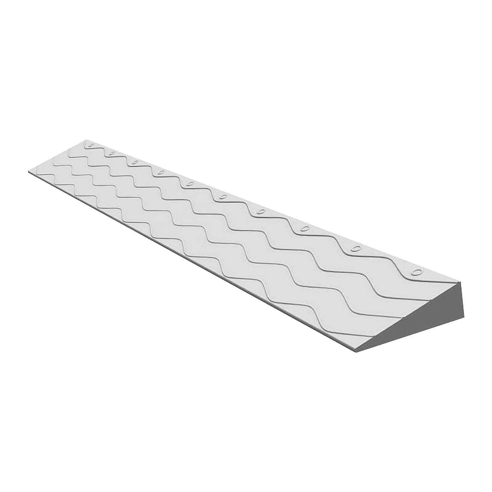 Rampa de umbral de plástico para sillas de ruedas y scooters, puerta antideslizante para robots, 3 cm de altura, color gris, fácil acceso para ayudas de movilidad