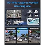 AHD 1080P Backup Camera 360°Rotatable Back up Camera for Cars Reverse Camera for Truck Super Night Vision IP69K Waterproof Rear/Front/Side View Camera w 170° Wide Angle Reverse Line, No Drilling - Image 4