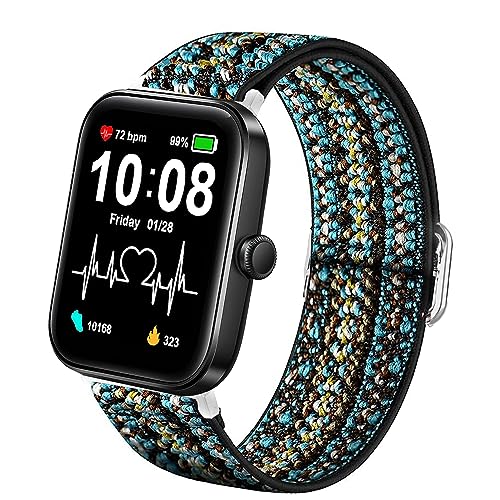 Correa ajustable de nylon elástico para smartwatch AITAFY miniatura 1