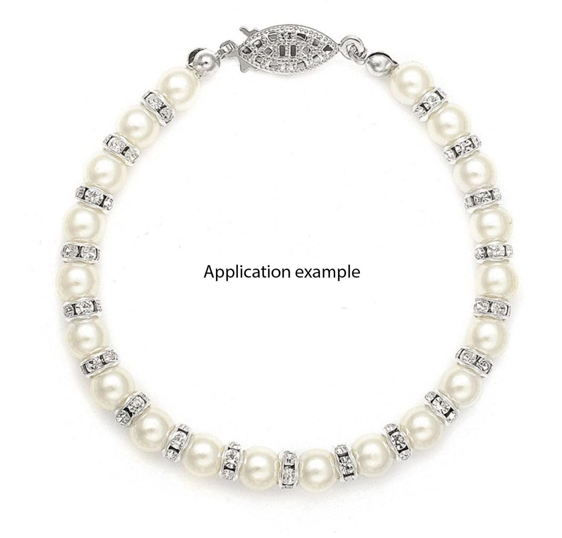 Adabele CF1-1003 Kristall-Strass-Abstandshalter, lose runde Perlen, Güteklasse A, 10 mm, Messing, versilbert, 200 Stück