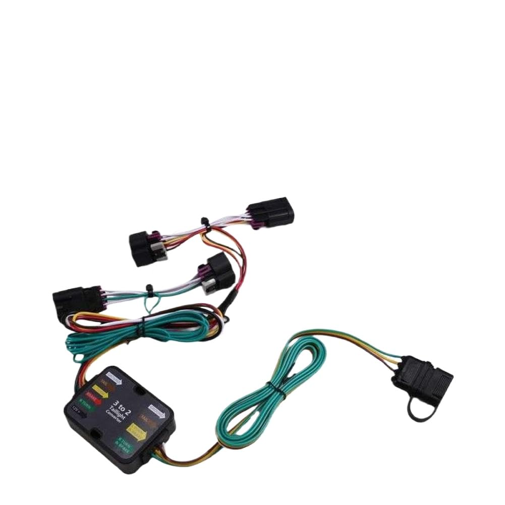 Trailer Wiring Harness Kit 4-Way Trailer Connector Plug Compatible with Ram 1500 2500 3500 2014 2023