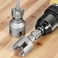 2 in 1 Innen- und Außenrohrgewindewerkzeug - Rohrgewindebohrer für PVC/PPR-Rohre, 1/2\ und 3/4\ Auslaufsicheres Gewinde, Kohlenstoffstahl, Interner Externer Rohreinfädler Werkzeug