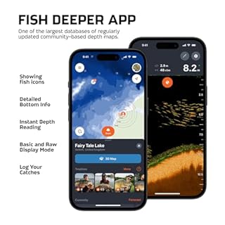Deeper PRO+ 2 Sonar Fish Finder - Portable Fish Finder and Depth Finder For Kayaks, Boats and Ice Fishing with GPS Enabled | Castable Deeper Fish Finder with FREE User Friendly App