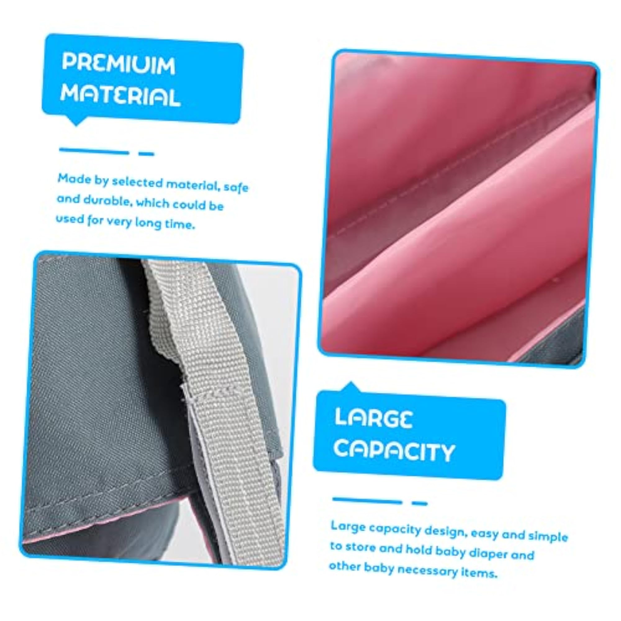 Portable Diaper Organizer Caddy Bag for Stroller Essentials