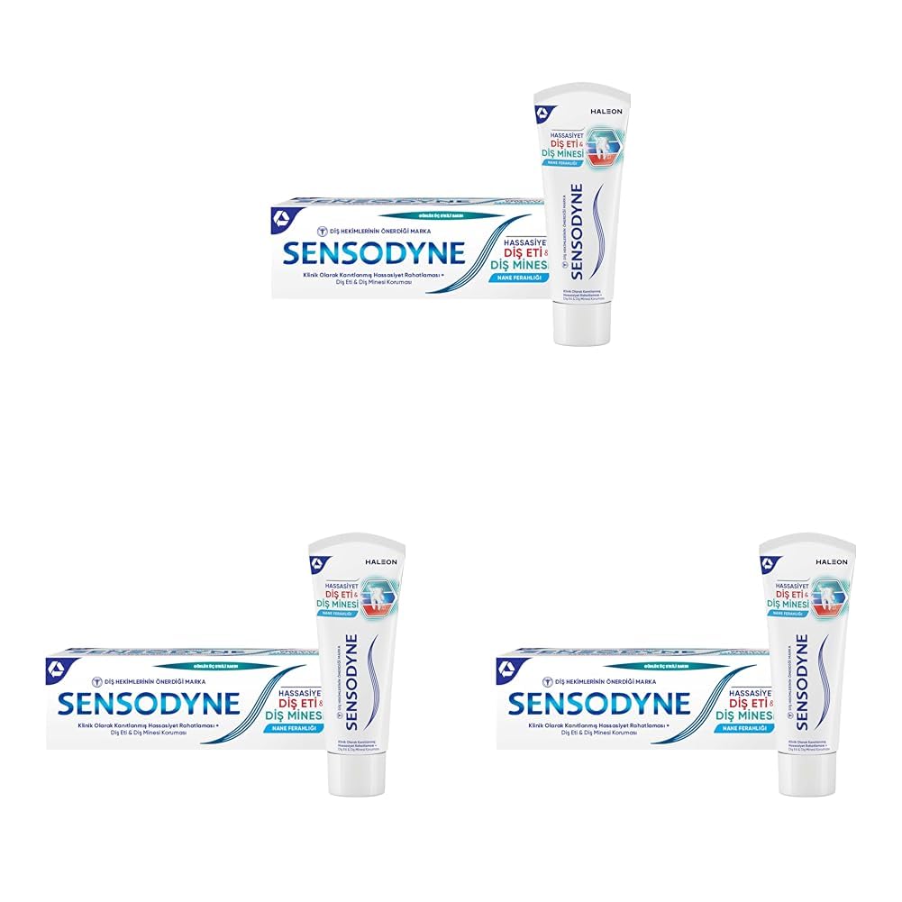 Sensodyne Hassasiyet& Diş Eti& Diş Minesi Diş Macunu 75ml (3 paketi)