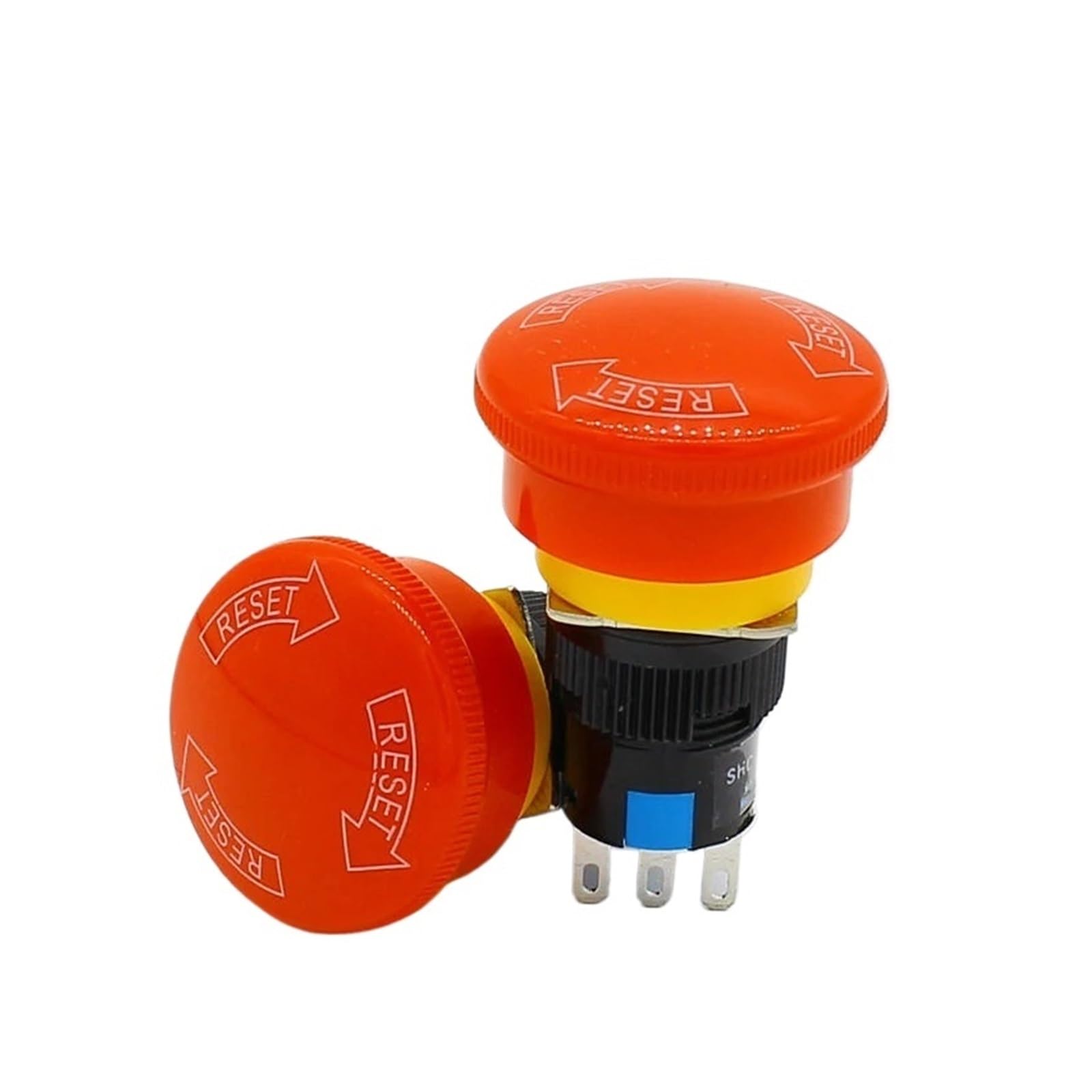 Mushroom emergency stop switch 16mm étanche bouton poussoir e-stop