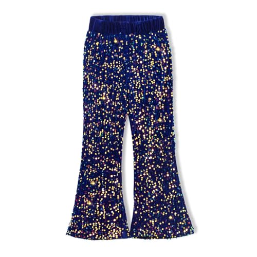 Image of WELAKEN Sequin Casual Pants for Girls with Lining Kids & Little Girl's Sparkling Trousers
