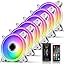 Aigo – ventilateur blanc AR12, 120mm, RGB, kit boîtier PC gamer, reoidissement, vitesse réglable, 12cm 7 Aigo – ventilateur blanc AR12, 120mm, RGB, kit boîtier PC gamer, reoidissement, vitesse réglable, 12cm 7