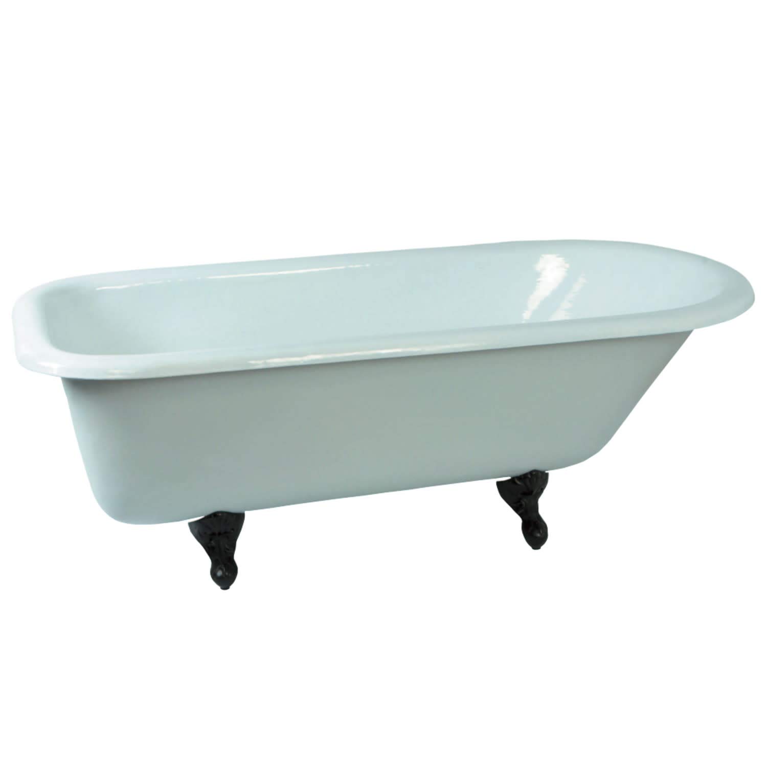 Kingston Brass NHVCTND673123T5 Aqua Eden Clawfoot Tub, 66