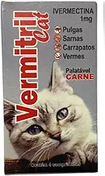 Vermífugo para Gatos 4 Comprimidos Mastigáveis