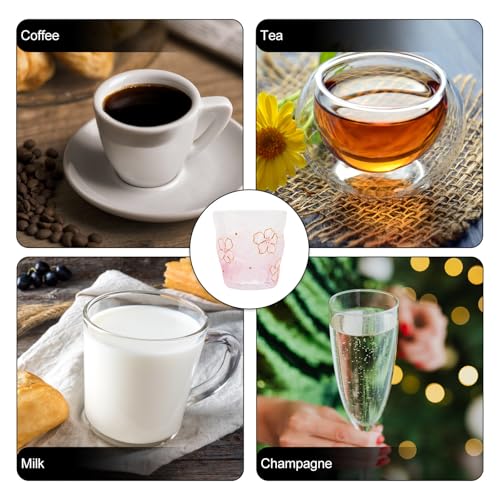 Taza de vidrio multiusos transparente y resistente al calor 4
