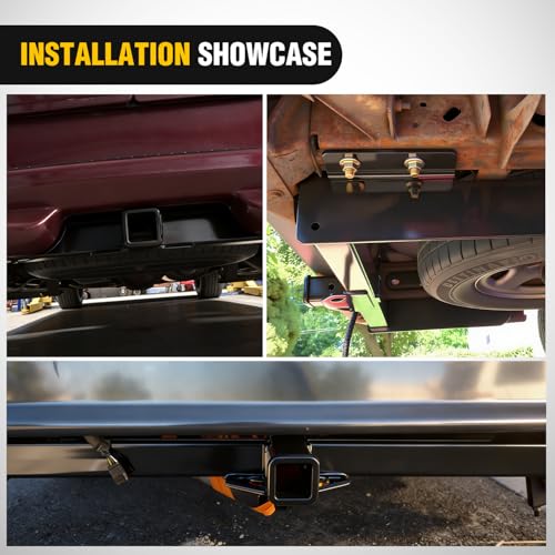 Image of Nilight Class 3 Trailer Hitch 2-Inch Tow Hitch Receiver Fits 1996-2025 Chevrolet Express & GMC Savana 2500 3500 1996-2014 Chevrolet Express & GMC Savana 1500 Compatible with Ball Mount Tow Hook