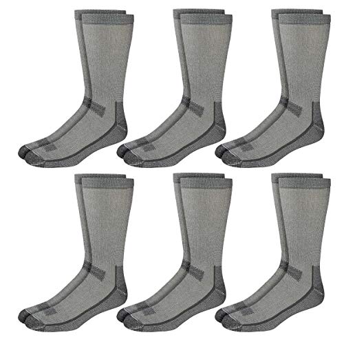 Kirkland Signature Men's Outdoor Trail Socks Merino Wool Blend, 7-9.5 Medium, 6 Pairs