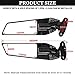 XINGWU Motorcycle Mirrors Adjustable Rotating Stealth Mirrors Rearview Mirrors Carbon Fiber Style for CBR300R CBR500R CBR600RR CBR1000RR Ninja 300 400 650 ZX10R GSXR 600 750 Side Wing Mirrors White