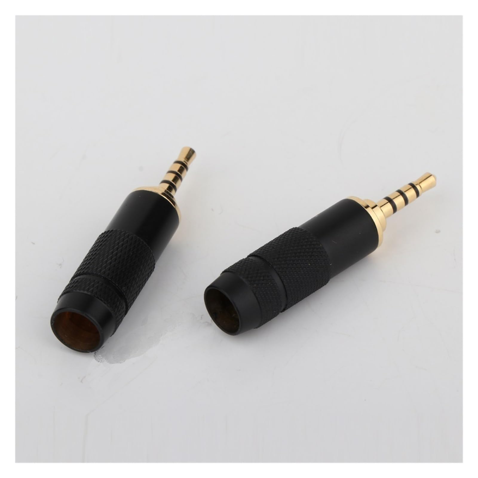 Connecteur audio jack 2,5 mm 4 pôles en métal plaqué or adaptateur à souder pour casque stéréo à monter soi-même