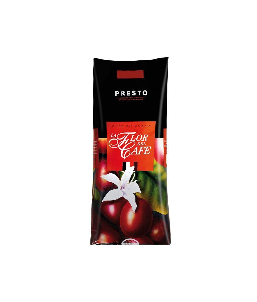 CAFÉ EN GRANO LA FLOR DEL CAFÉ PRESTO NATURAL 1KG (1 PAQUETE)