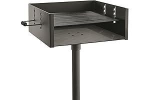 Guide Gear Heavy-Duty Park-Style Charcoal BBQ Grill
