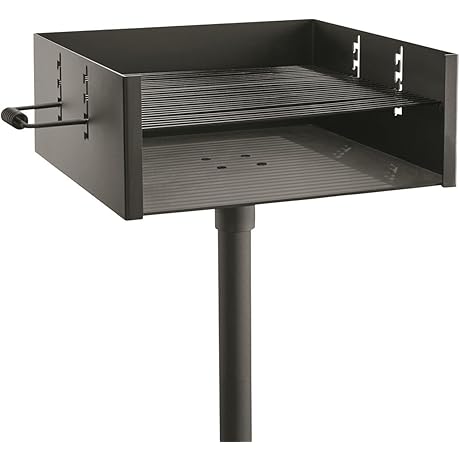 Guide Gear Heavy-Duty Park-Style Charcoal BBQ Grill