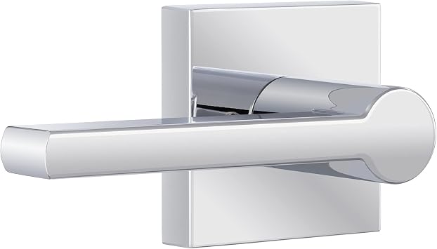 Miseno MLK4022 Lorton Flat Bar Passage Door Lever Set - Polished Chrome