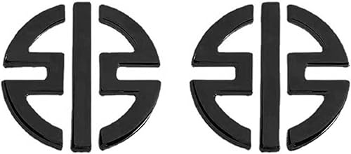 Calcomanías 3D con logotipo de motocicleta carenado, 2 unidades, emblema para Kawasaki Ninja H2R Z125 Z250 Z300 Z400 Z650 Z800 Z1000 (color negro)