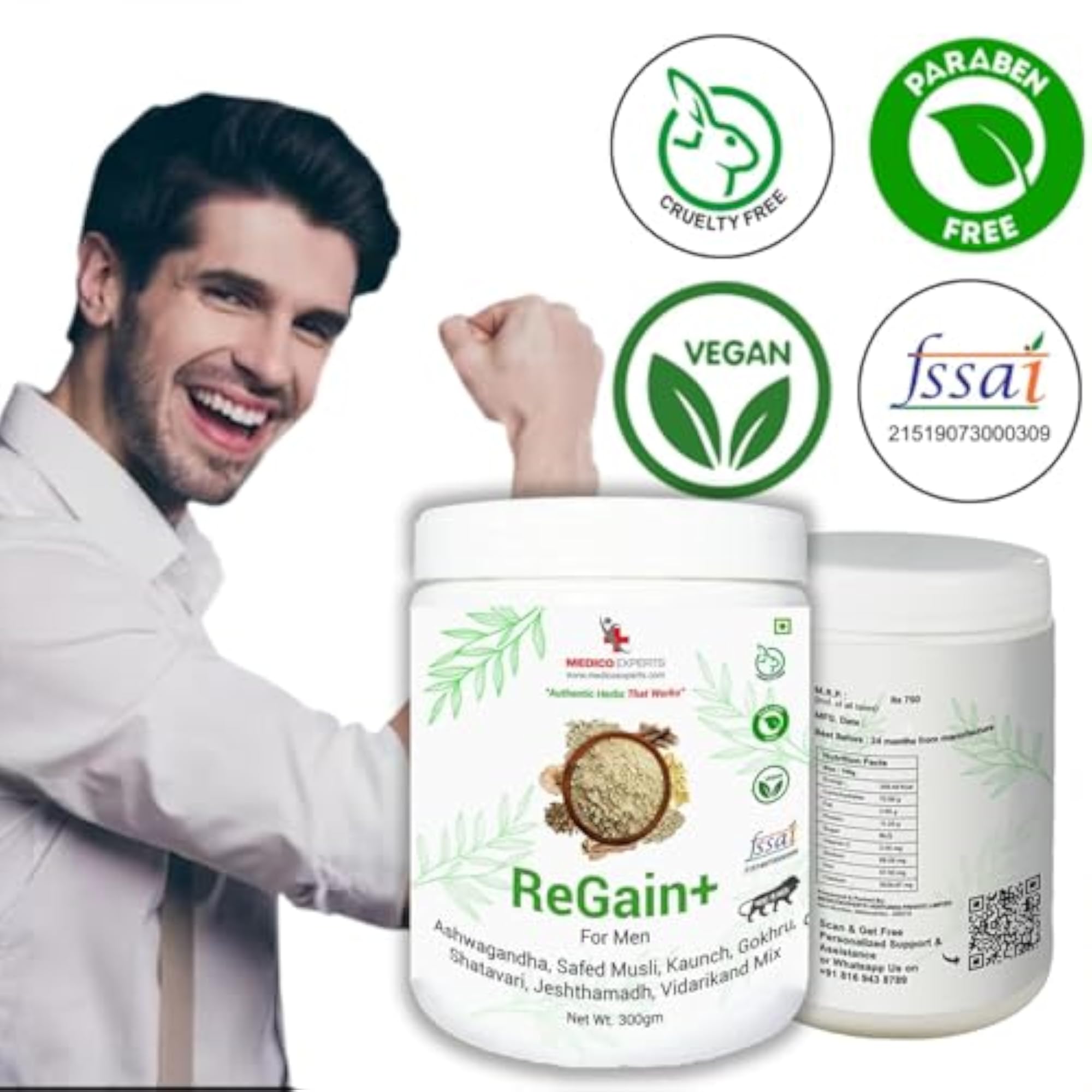 ReGain+ Herbal Supplement, 300 Grams