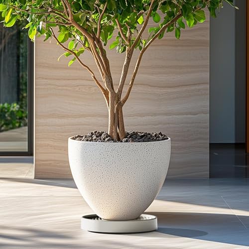 Support de pot à roues pour terrasse en bois et patio extérieur - 3