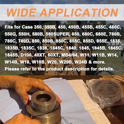 Image of Hydraulic Cylinder Seal Kit 3 inch Bore 1.5 inch Rod Replace for 1543252C1 G109452 G105548 Suitable for Case 350 350B 450 450B for Crawler Tractor-Loader & Backhoe Extender 480C 480D 580C 580D W11, W11B