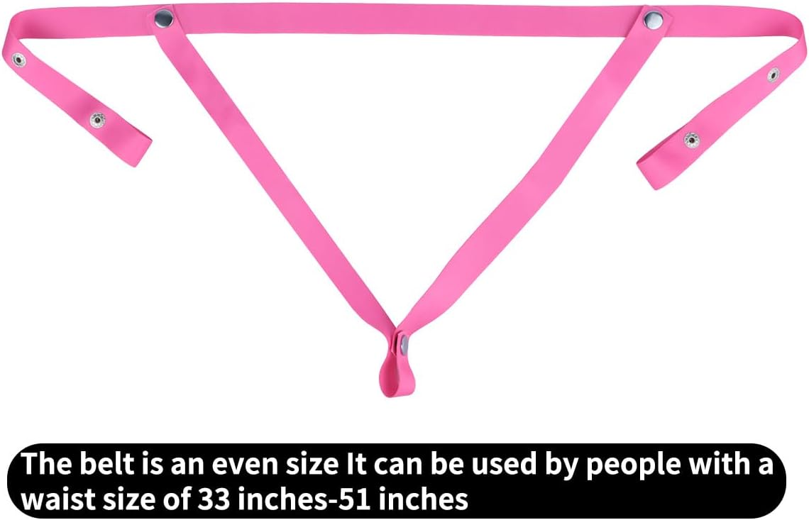 Harness Strap On Chastity Cage with Penis Ring, Silicone Male Chastity Device Cock Cage Bondage Wearable Penis Cages Men Adult Sex Toy (Pink)