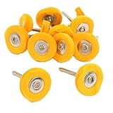 SE - Polishing/Buffing Wheel - Yellow Muslin, 1in., 1/8in.(12Pk)