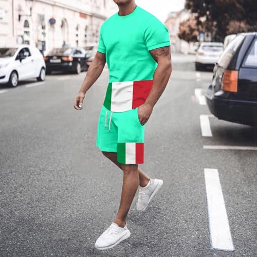 Ensemble de sport homme haut de gamme mint green fluide et robuste